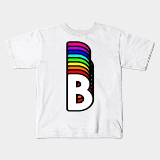 Rainbow Letter, B Kids T-Shirt